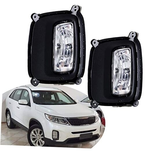 2-Pack Front Fog Light Assembly Driver and Passenger Side Replacement for So