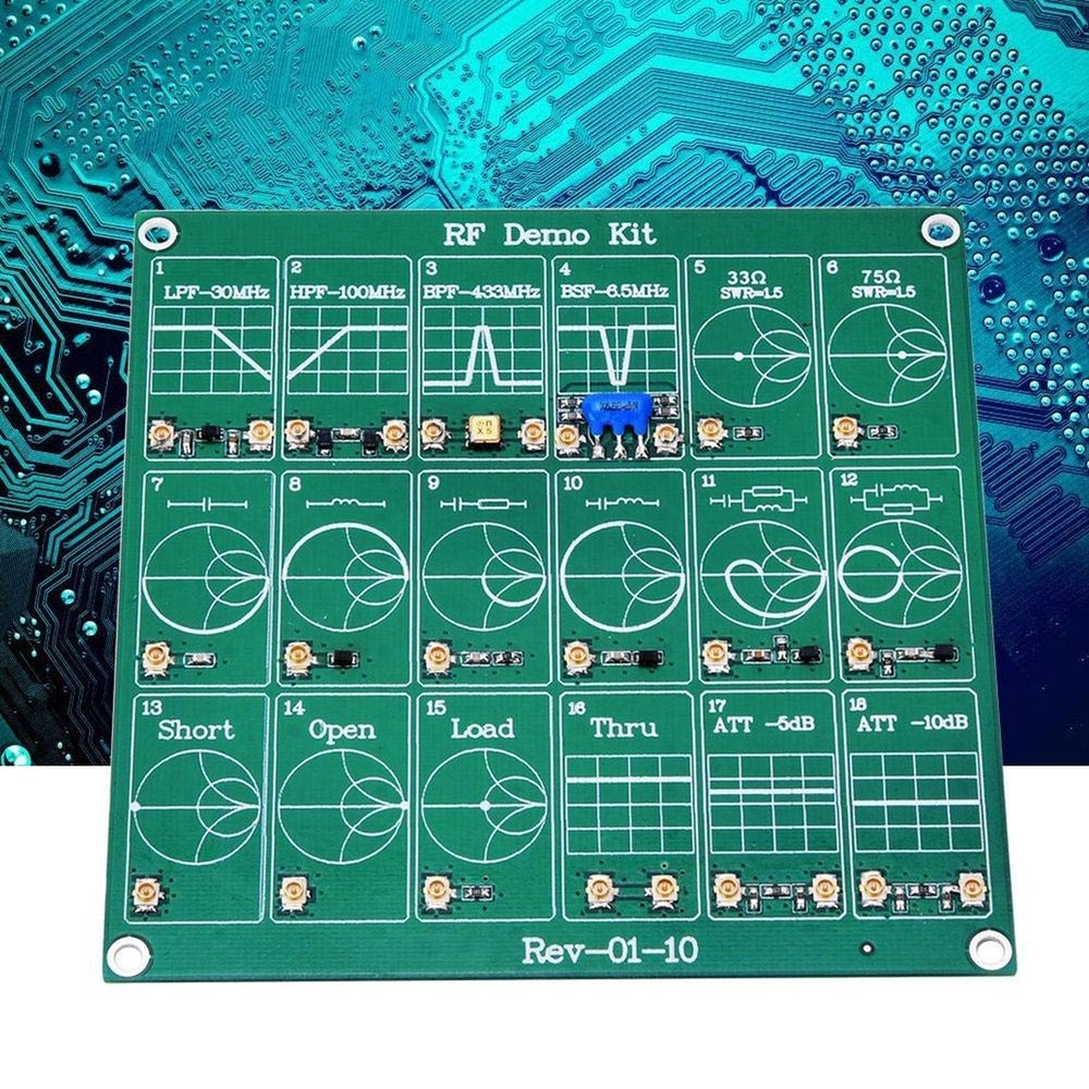 RF Test Board, 18 Functional Modules RF Demo Kit NanoVNA RF Test Module Vecto...