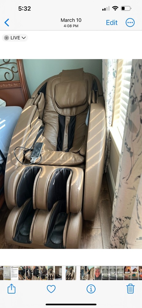 human touch Novo permium zero gravity massage chair