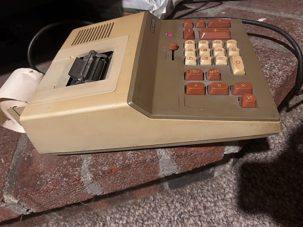 Vintage Victor Adding Machine Printing Calculator Model 605 Retro Needs InkVideo