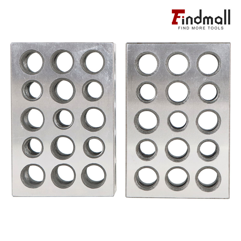 1 Matched Pair Ultra Precision 1-2-3 Blocks 23 Holes .0001" Machinist 123 Jig