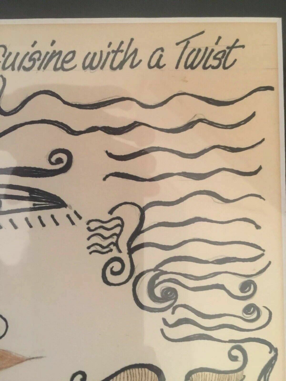 Vintage Miami Beach Revival Era Advertising Concept Art Restaurant Framed South