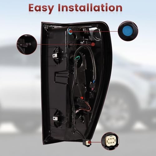 Tail lights Assembly Compatible with 2019-2024 GMC Sierra driver side Halogen