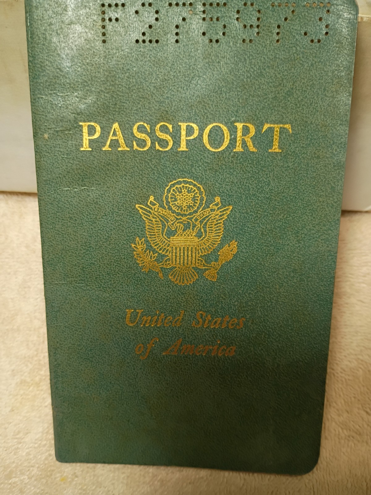 Obsolete passport United states 1965  document travel  C