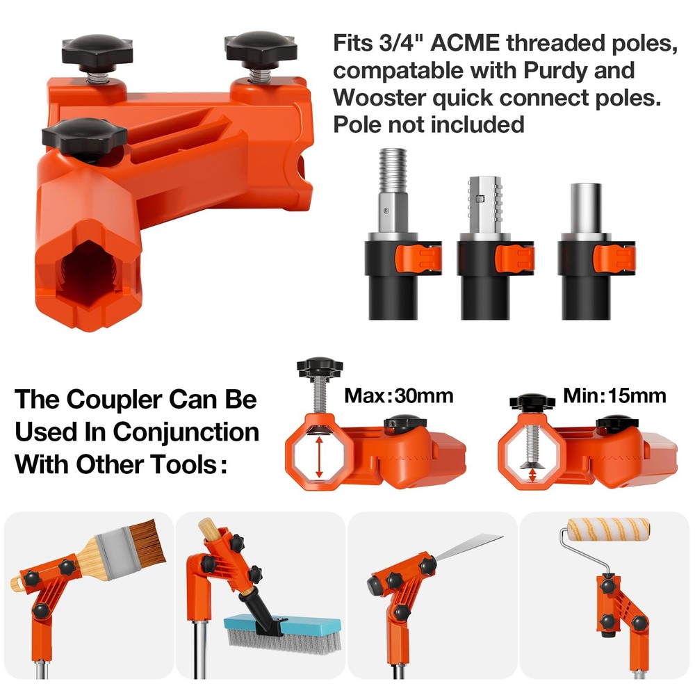 Gutter Cleaning Tools from The Ground, MultiAngle Cleaner, Scoop & Brush & Mi...