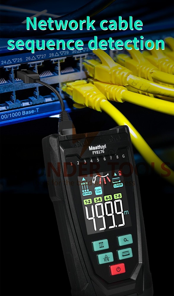 Thunder Tools Mastfuyi FY8176 Network Cable Tester, Ethernet Cable Tester