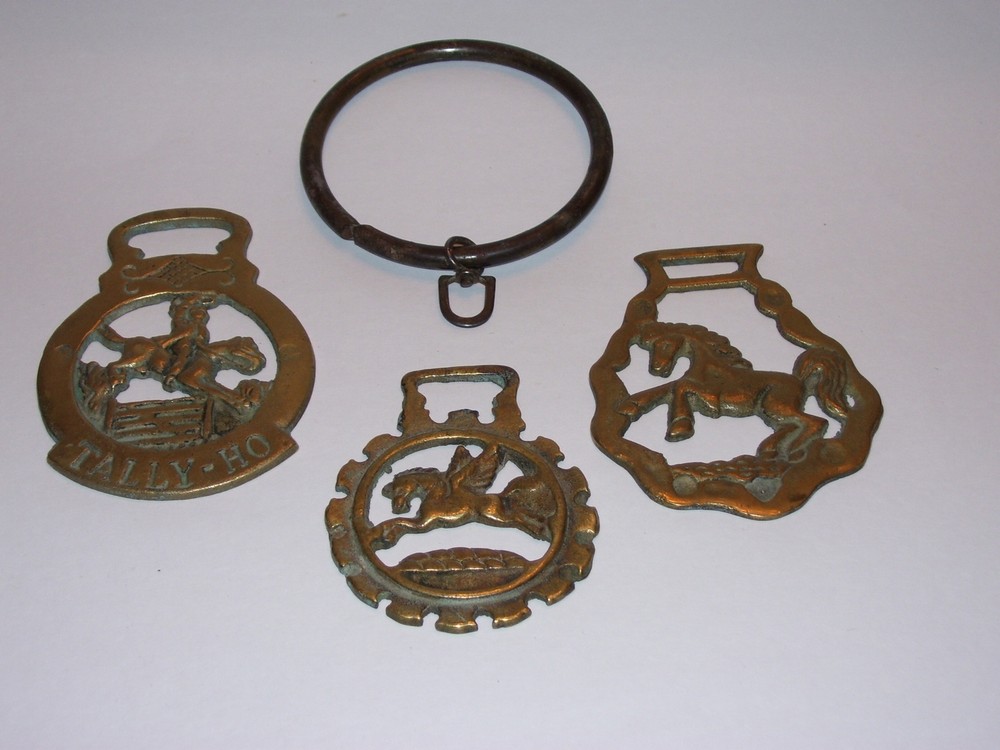Vintage Solid Brass Horse Brasses Harness Tack