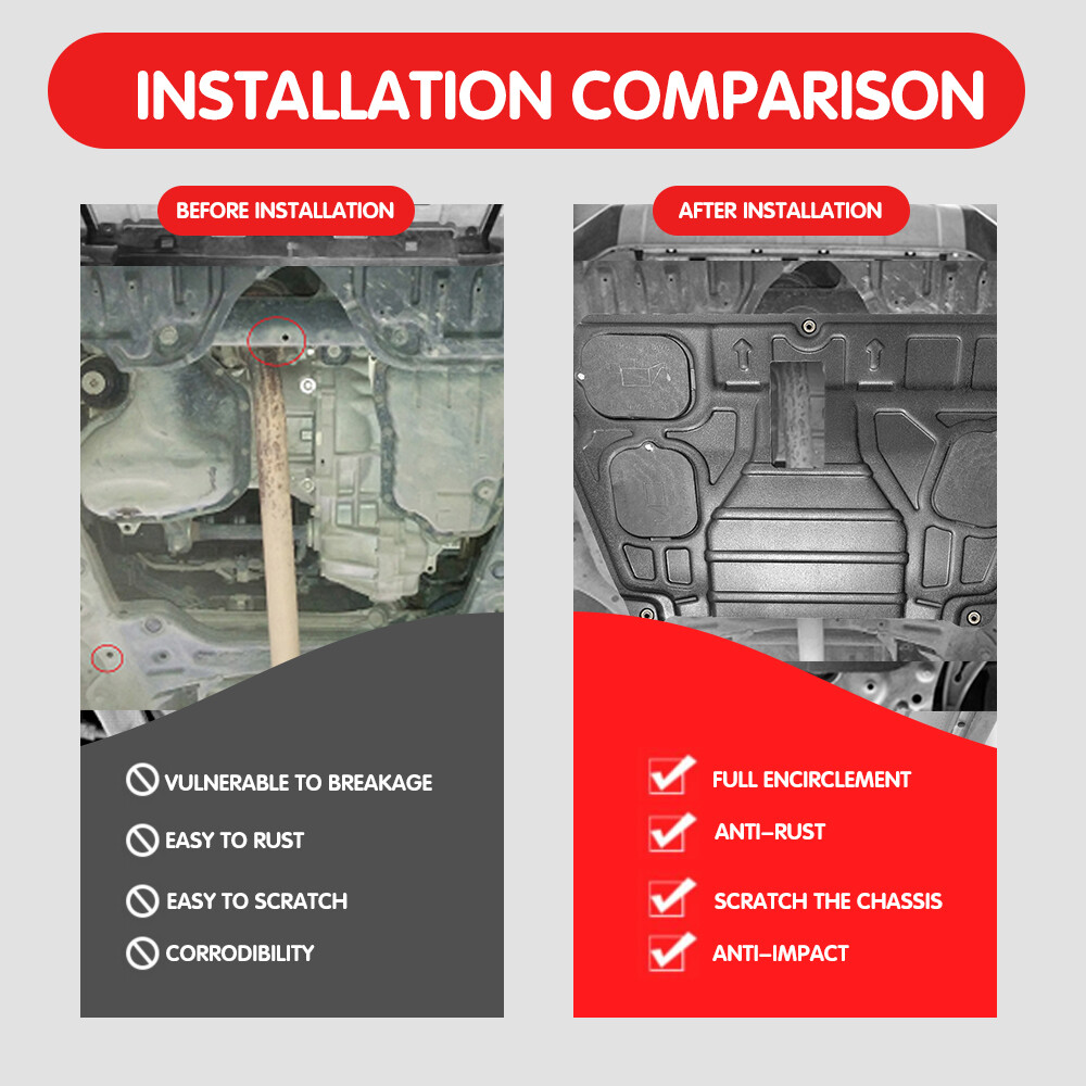 For Toyota Sienna 2012-2019 Under Engine Splash Guards Front Engine Mud Flaps