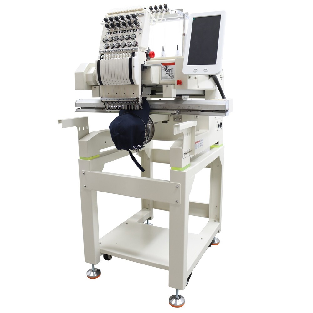 Automatic Computerized Embroidery Machine Single head 12 needles 110V-220V 300W