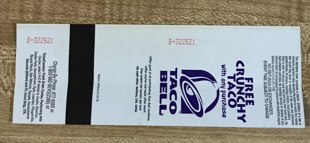 2009 KISS Alive 35 Tour Concert Used Full Ticket Austin Texas