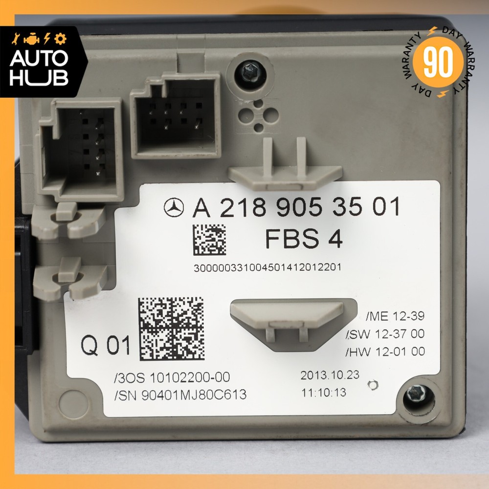 2014 Mercedes W212 E400 E550 E63 AMG Ignition Switch Module 2189053501 OEM