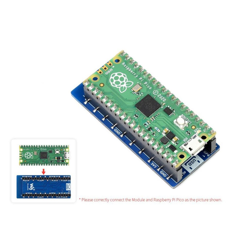TCP/UDP Supported ESP8266 WiFi Module Expansion Board For Raspberry Pi Pico A