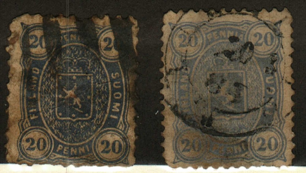 Finland #21a, 28 used
