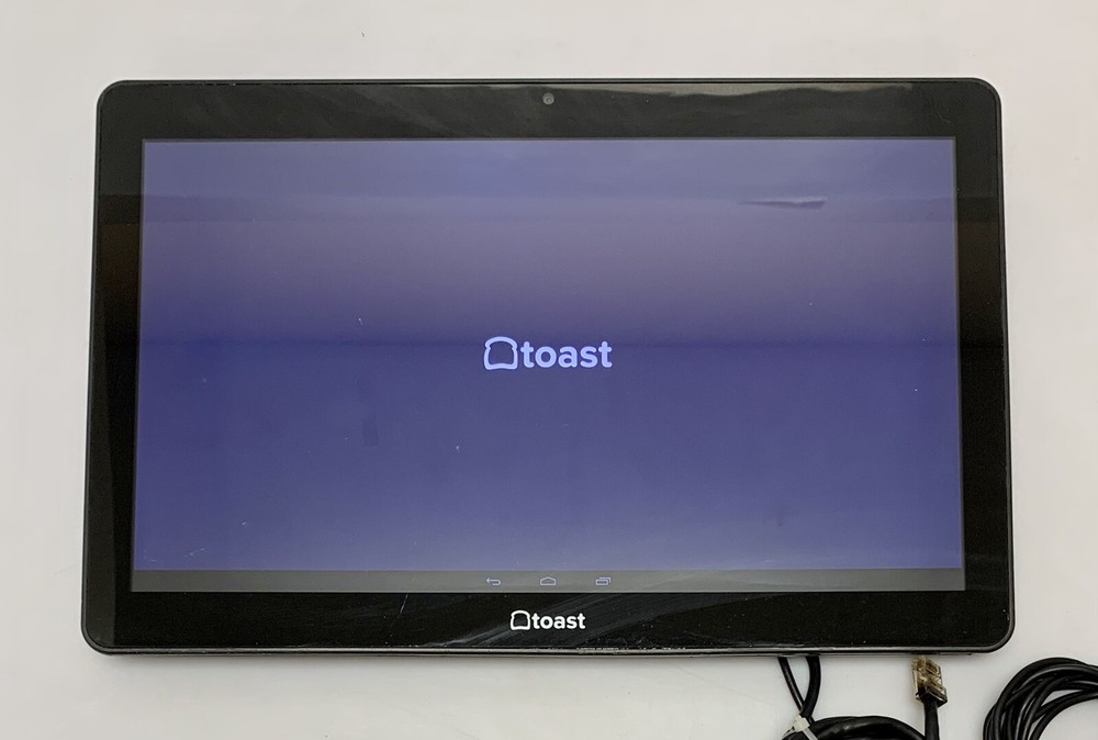 Elo msm8690 Touch Screen Tablet w/ Toast POS, Ethernet Cable & Power Adapter