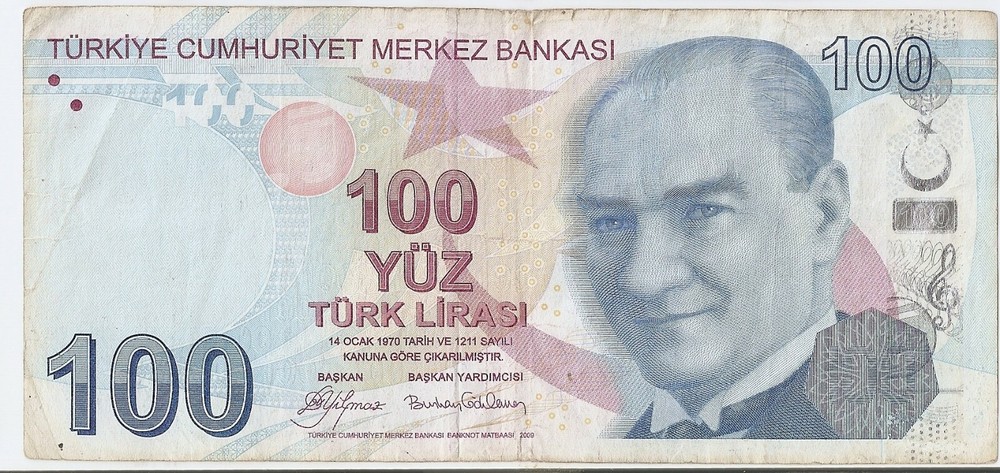 Turkey 100 Lira 2009