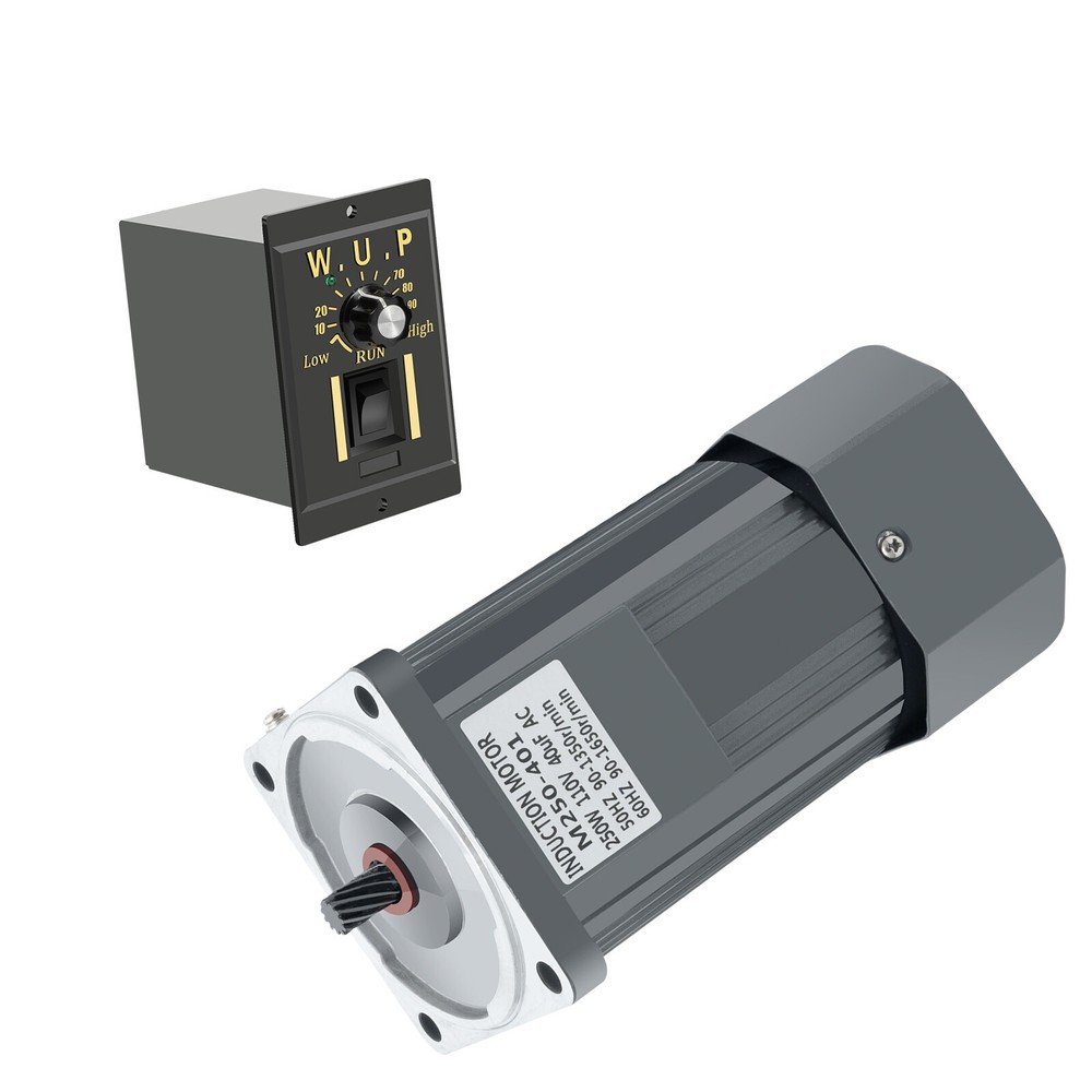 110V 250W AC Gear Reduction Motor Electric + Variable Speed Control Reversible