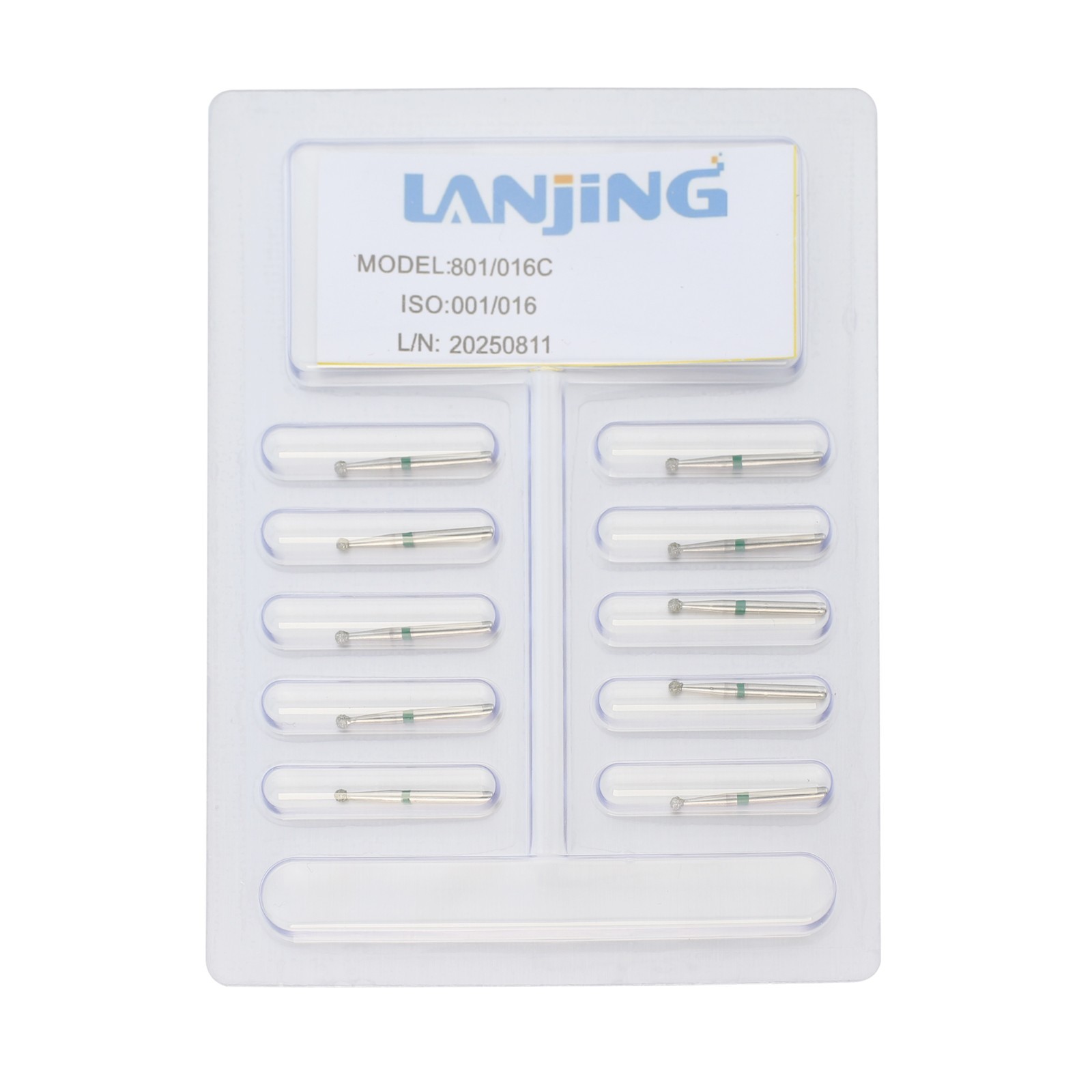 Dental Diamond Burs Round Ball Surgical Bur FG Coarse Fine Long High Speed 801