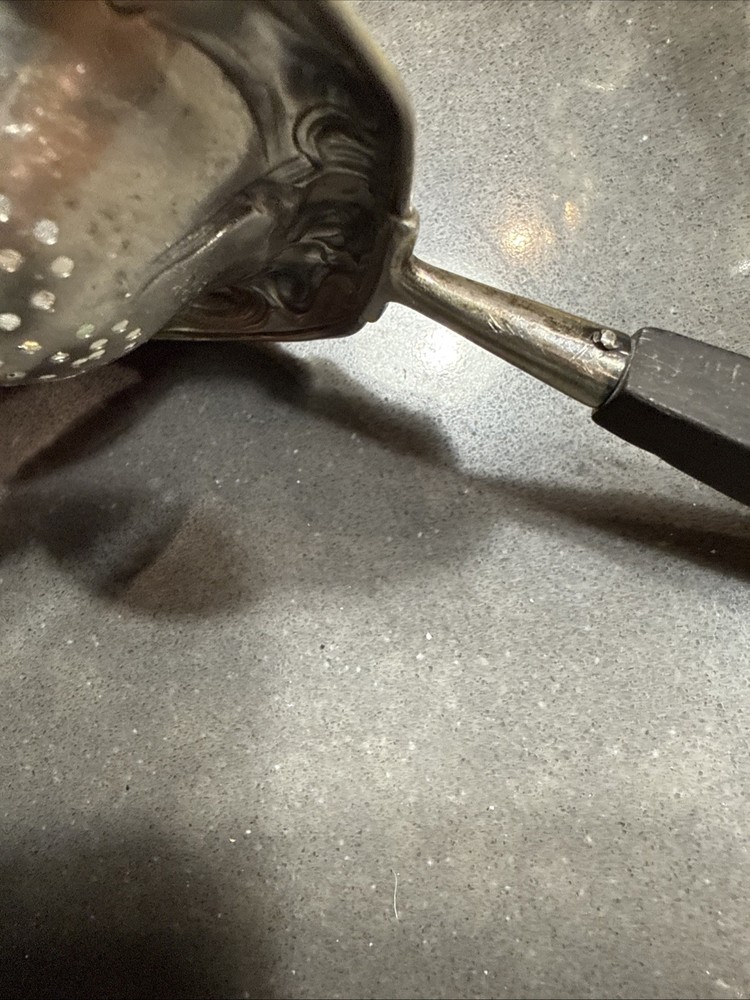1935 Sterling Silver Tea strainer - Simpson, Hall, Miller & Co. Repoussé