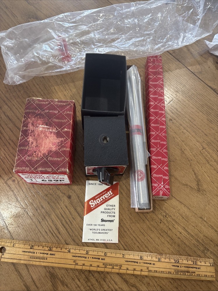 Starrett 659P Large Magnetic Base, + 659G Post