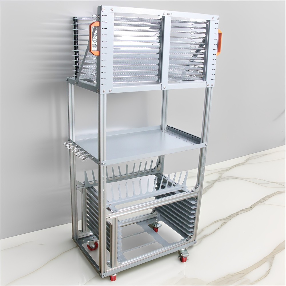 4-layer Screen Printing Tool Material Combination Rack for Screen Frames Squeege