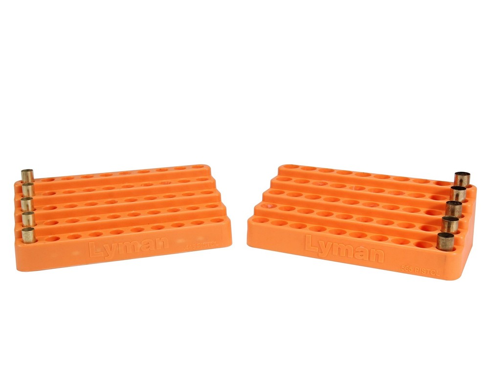 Orange Handgun Bleacher Block 50 Case Reloading Loading Tray Durable Polymer