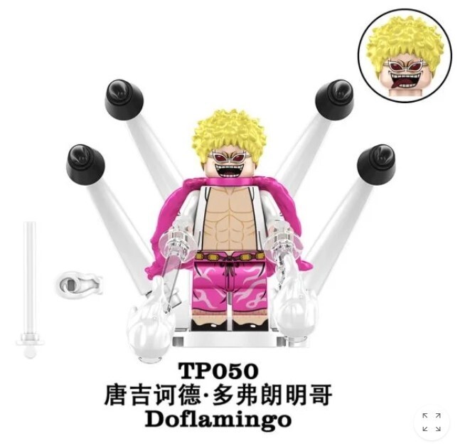 Doflamingo Custom 2" Miniature Figure – One Piece String String Fruit (New/Mint)