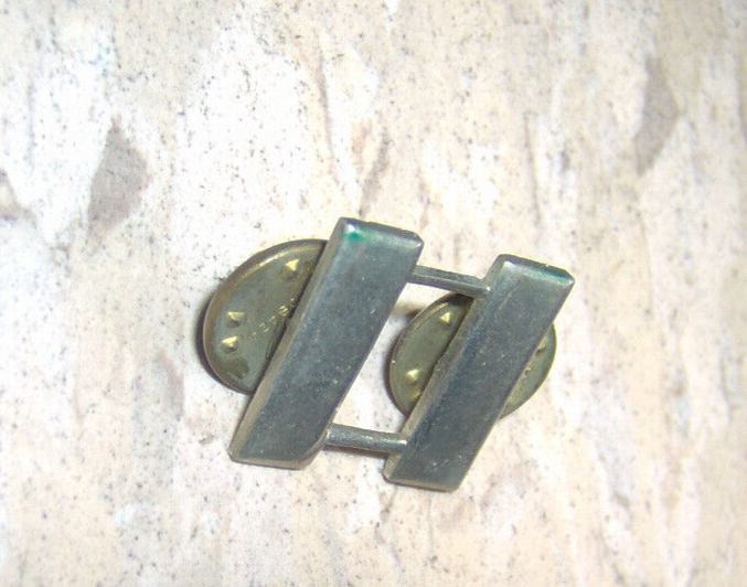 Collar Bar Pin WW2 silver genuine