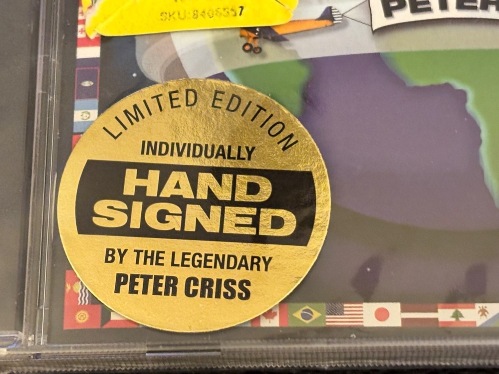 Peter Criss One for All CD Hand Signed Booklet STILL SEALED!!!! KISS B Buy Excl