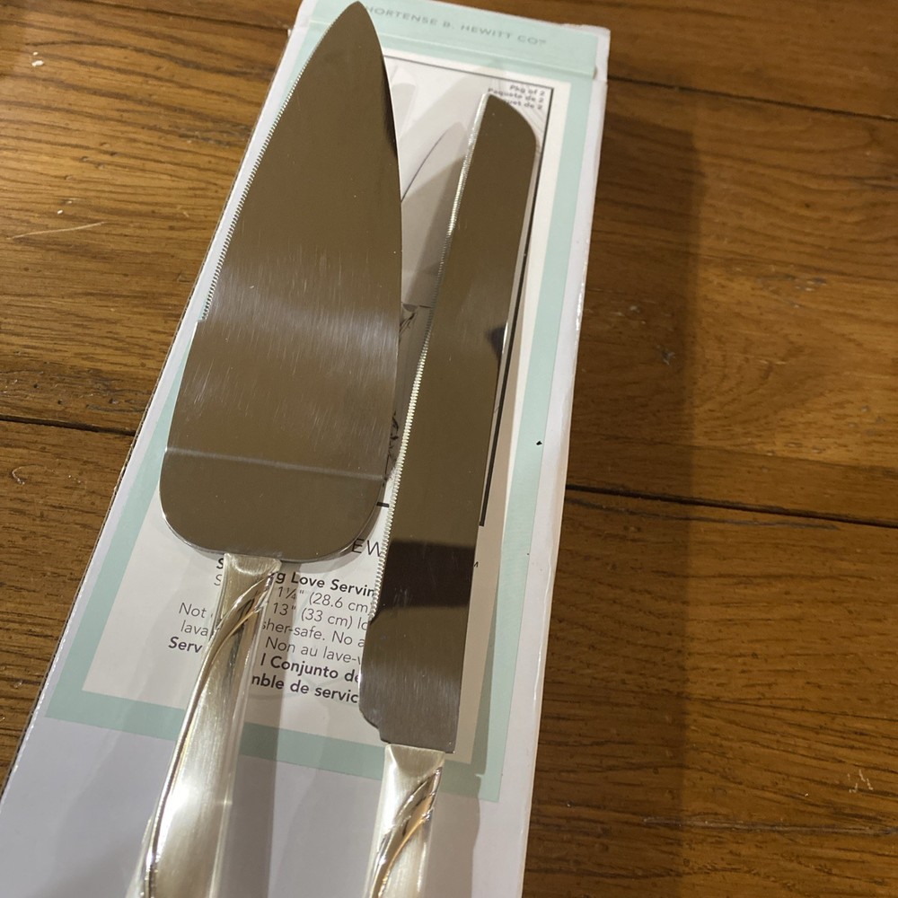 Sparkling Love Cake Server Set with Rhinestones