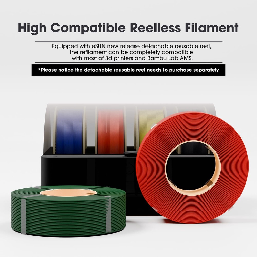 eSUN PLA+ Refilament 1.75mm, 3D Printer Refill PLA Plus, Dimensional Accuracy +/