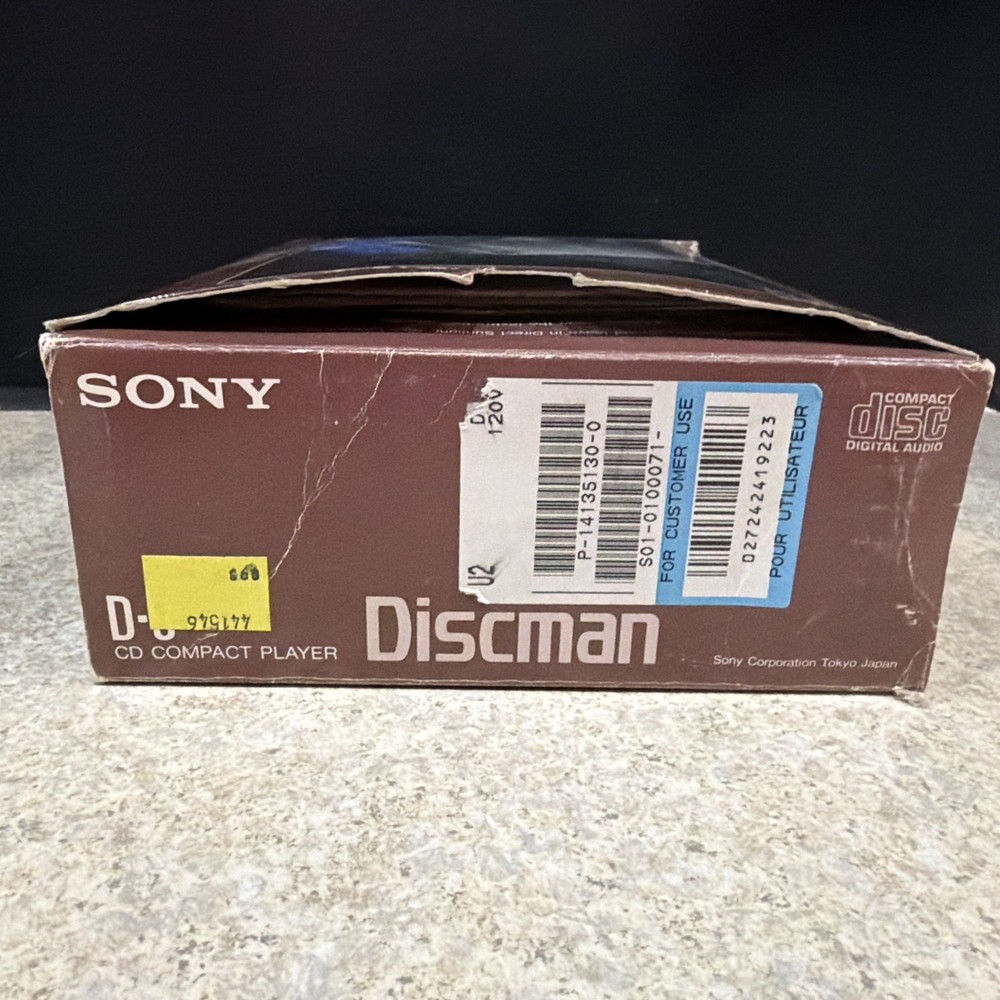 Sony D-9 Discman Compact Disc FOR PARTS - NOT WORKING-includes many items