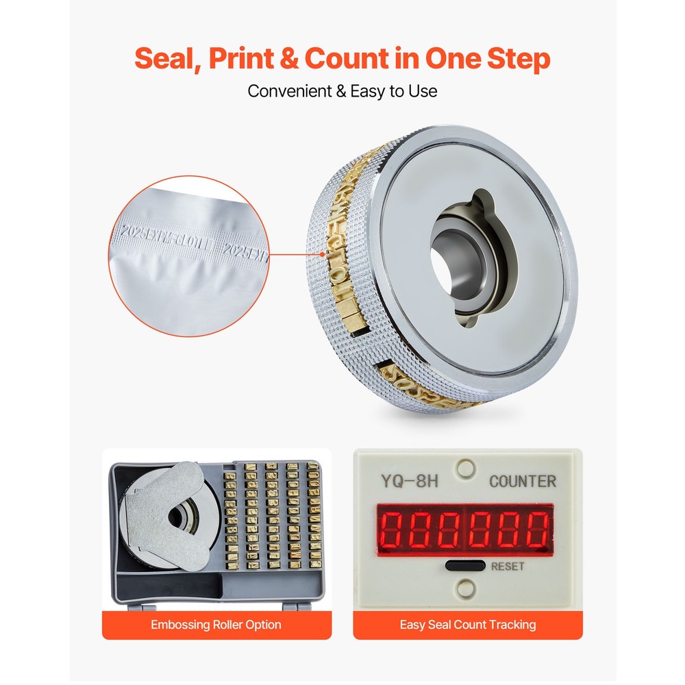 Uimoso Continuous Vertical Band Sealer Machine with Adjustable Seal Width