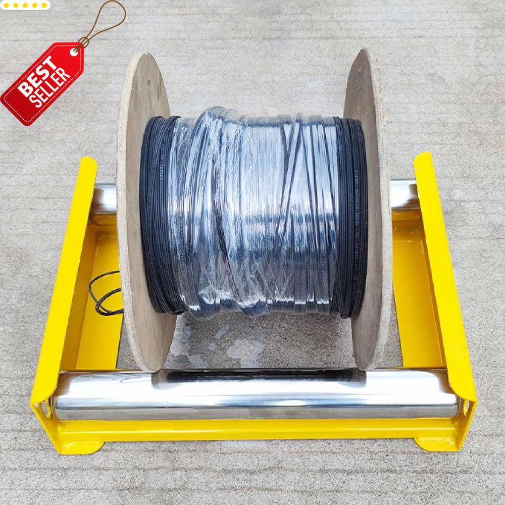 Cable Drum Roller Stand Wire Reel Dispenser 20-50cm 36cm Width Small - US