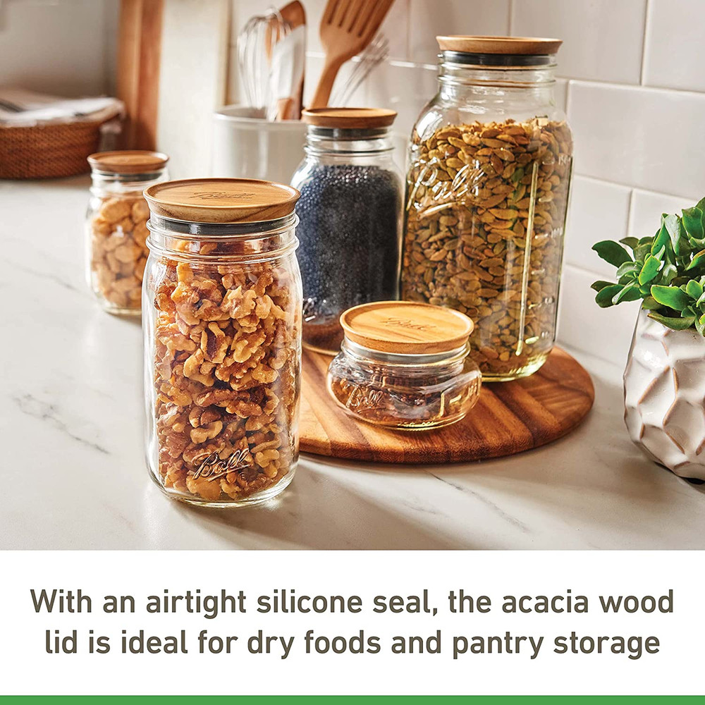 ® Jar Lids, 5 Pack  Jar Wooden Storage Lids