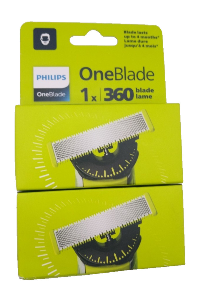 2X! Philips OneBlade 1x 360 Replacement Blade (QP410/50)