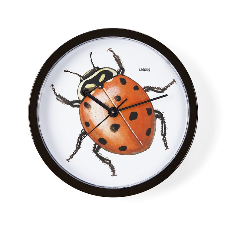CafePress Ladybug Beetle 10" Wall Clock (17643736)