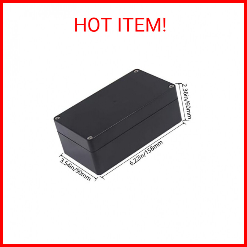 Project Box IP65 Waterproof Junction Box ABS Plastic Black Electrical Boxes DIY