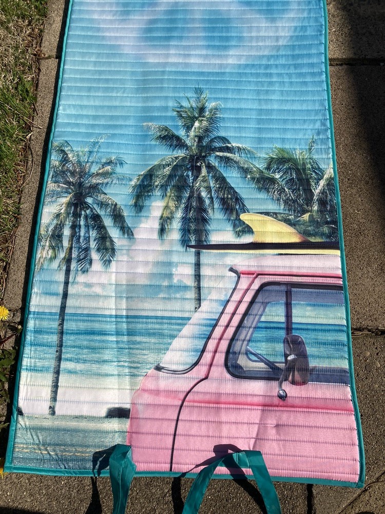 PEACE SIGN BEACH SAND MAT. NEW NEVER USED.