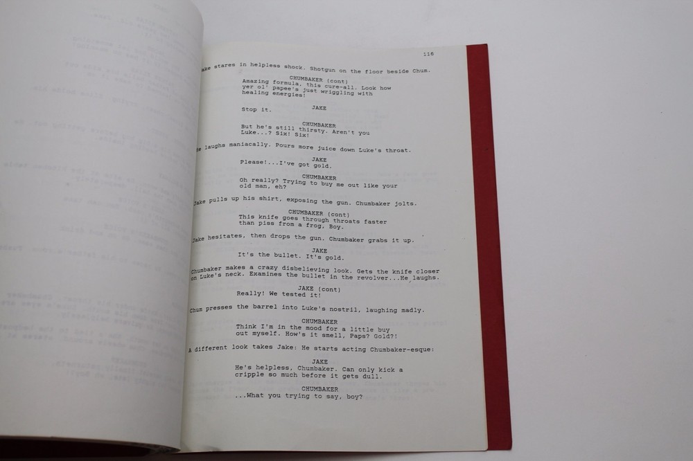 NAKED SUN / David Barlow 1990 Unproduced Screenplay