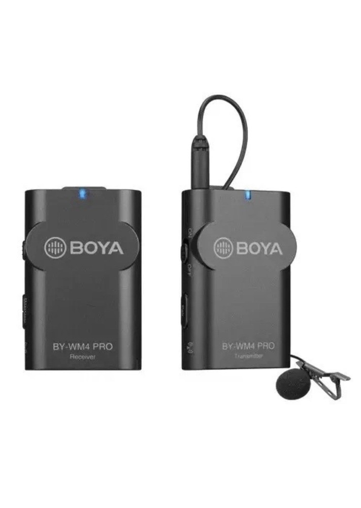BOYA Digital Wireless Microphone Transmitter Receiver Dual Channel BY-WM4 PRO