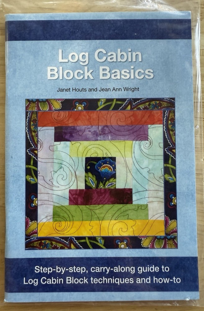 Log Cabin Quilt Block Basics Step-by-Step Small Carry-Along Technique Guide Book