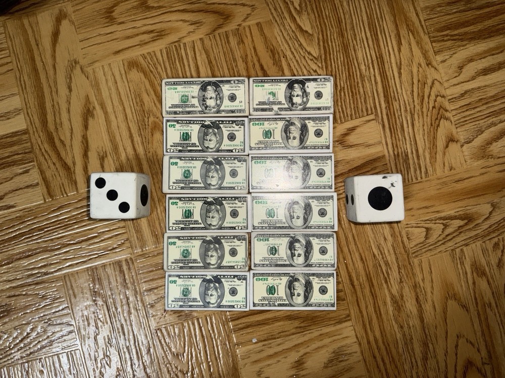 Erasers Money And Dice
