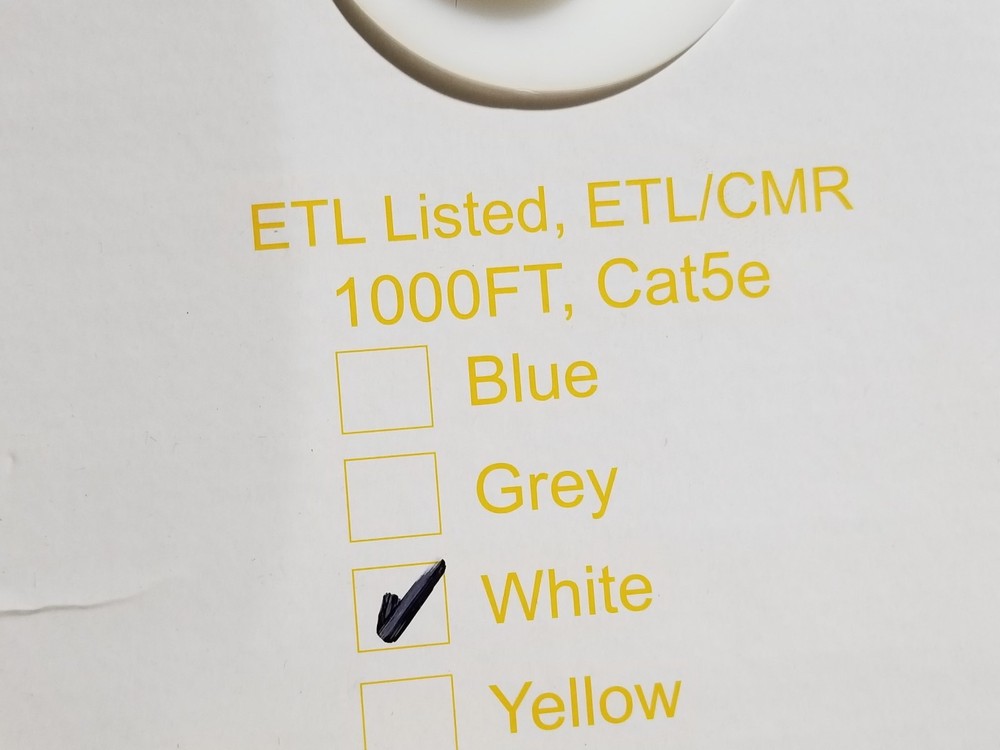 Bolide Technology Group 24/4P Cat5E Riser U/UTP Network Cable White /100ft