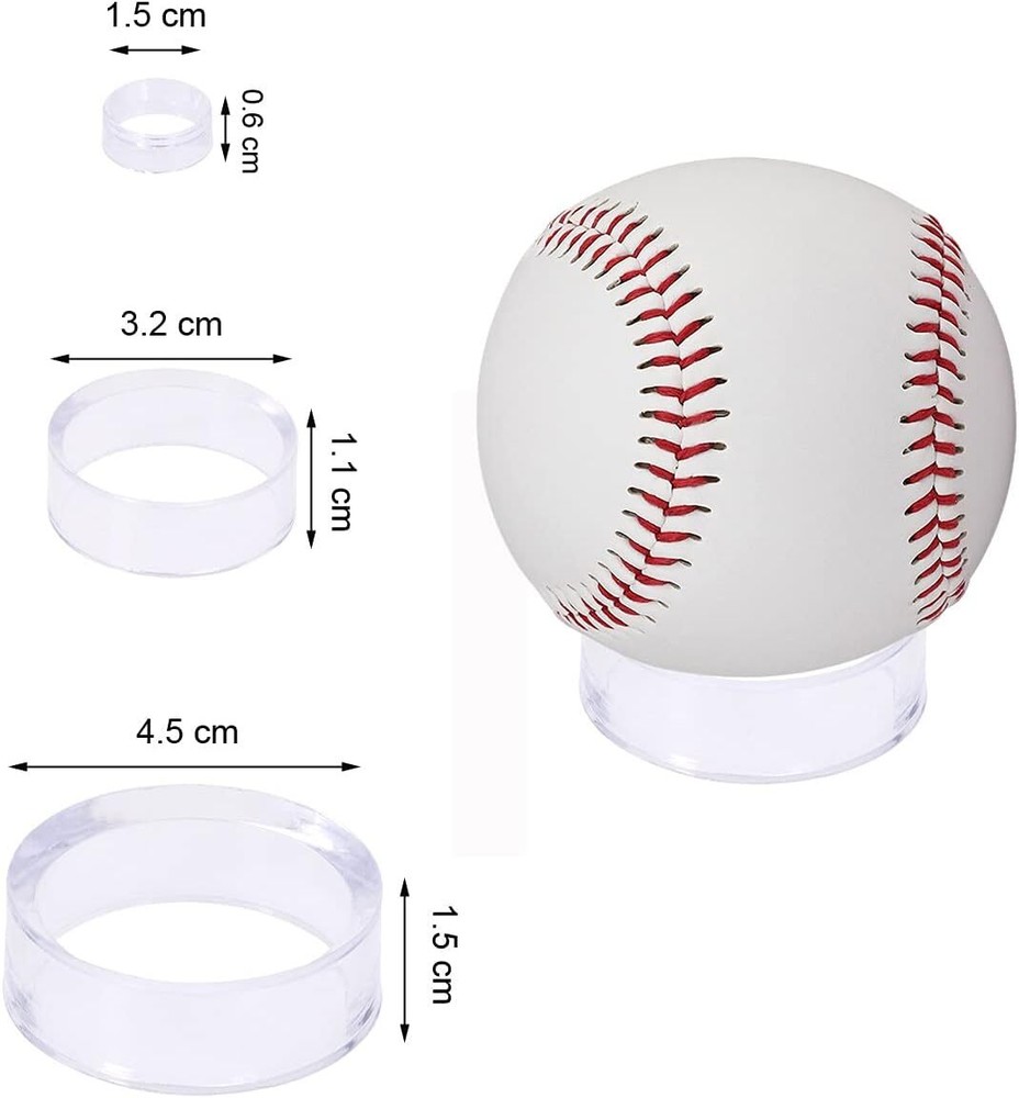 PENTA ANGEL Acrylic Display Stand 12Pcs Clear Large, Medium, Small, clear