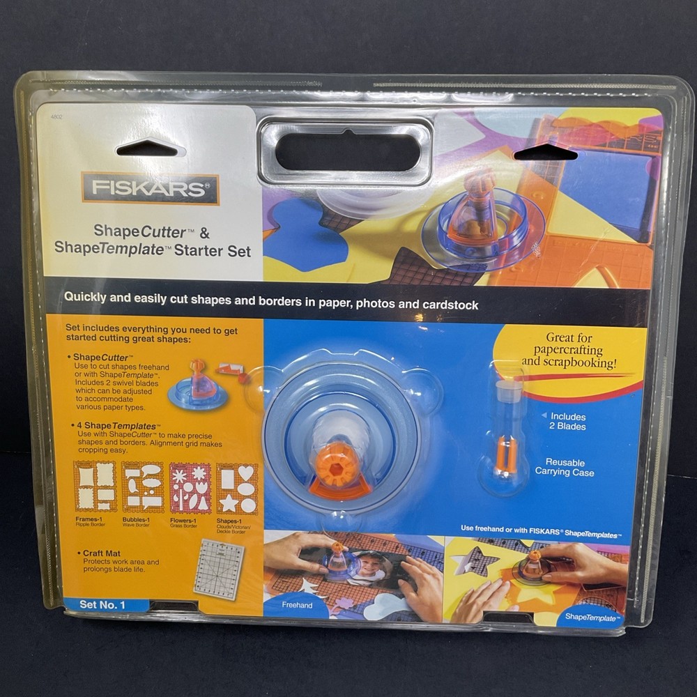 Fiskars ShapeCutter And Shape Template Starter Set scrapbooking paper cutter