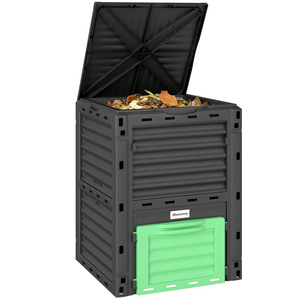 Garden Compost Bin 80 Gallon Large Outdoor Compost Container with Easy Assembly