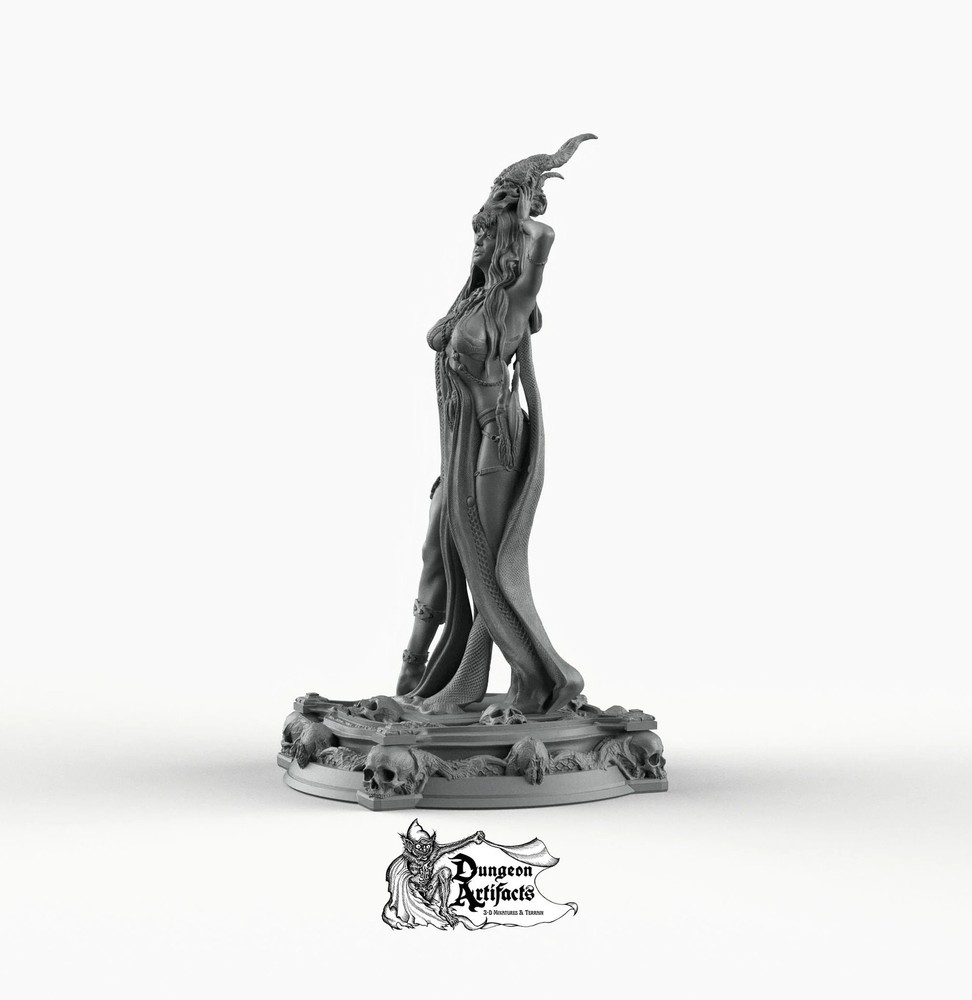 Boneflesh Dragon Necromancer - Printomancer3D Printomancer Miniatures Wargaming