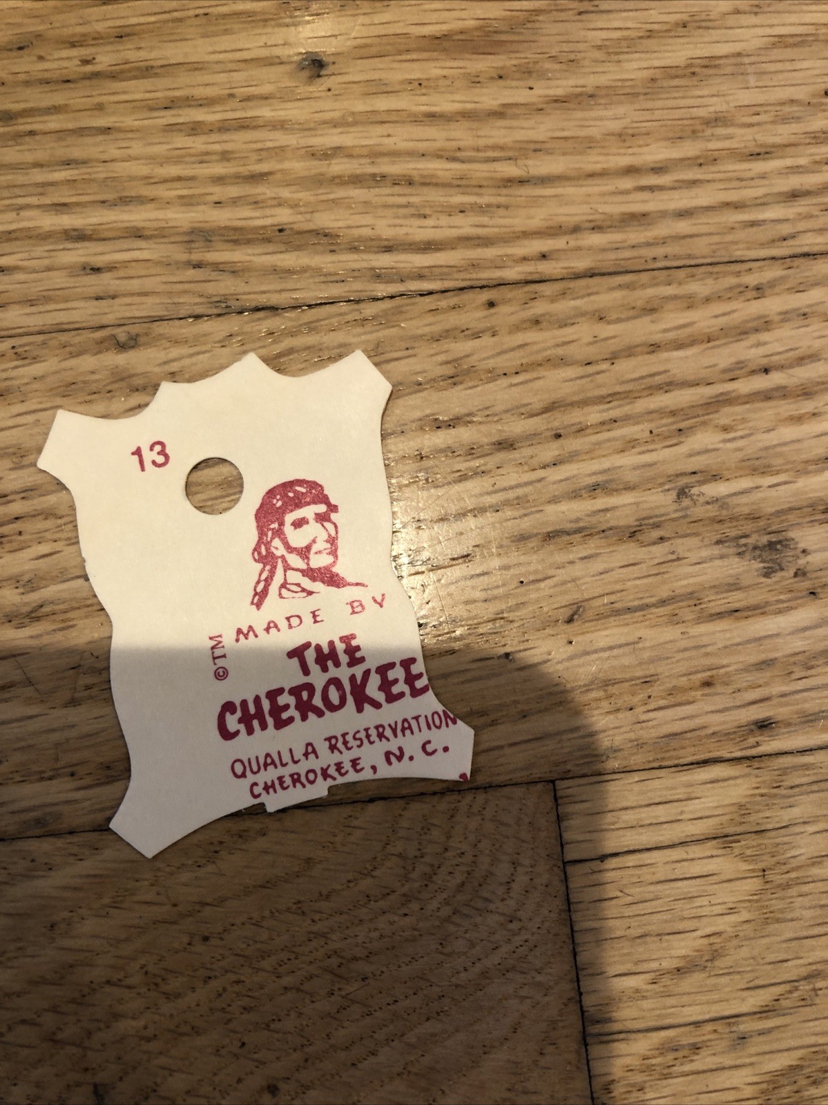 Vintage Genuine Indian The Cherokees Moccasins Size F 7 Natural NEW Q