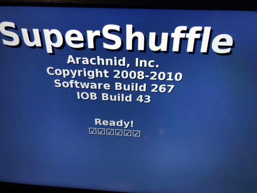 ARACHNID SUPER SHUFFLE ARCADE GAME HARD DRIVE VERSION 267 ####