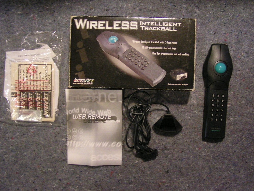 Interact PC Remote Control w Serial Receiver Wireless Web Remote Pro In Box HTPC
